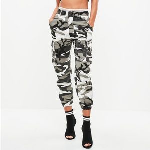 Missguided petite camouflage pants
